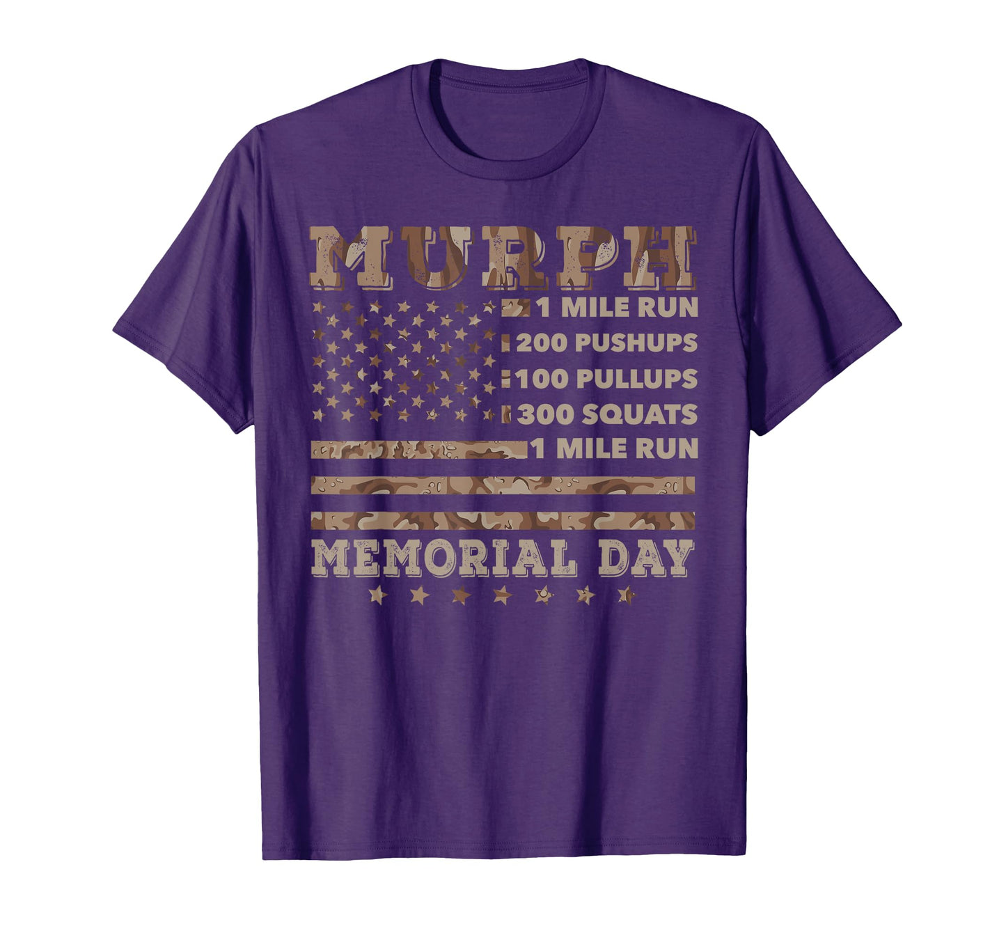 Murph 2021 Workout Challenge American Memorial Day Murph T-Shirt