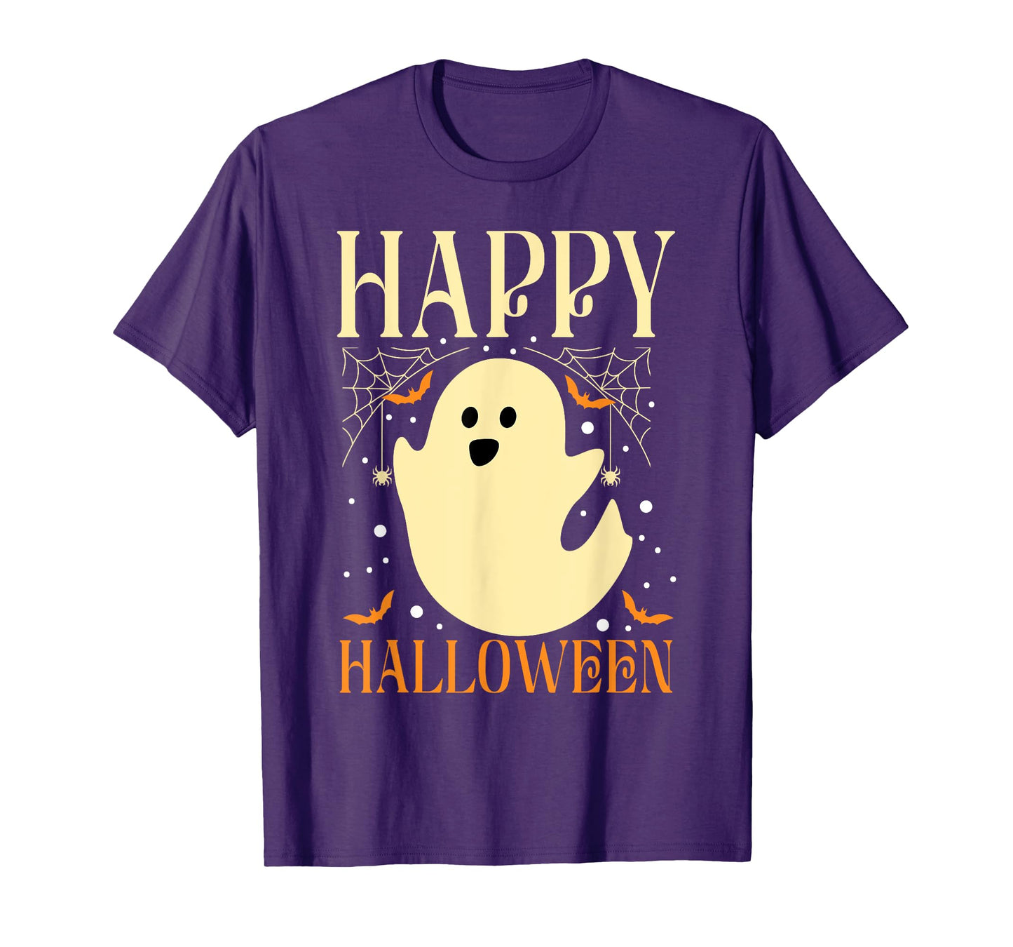 Happy Halloween Ghost Cute Spooky Boo Adults Kids T-Shirt