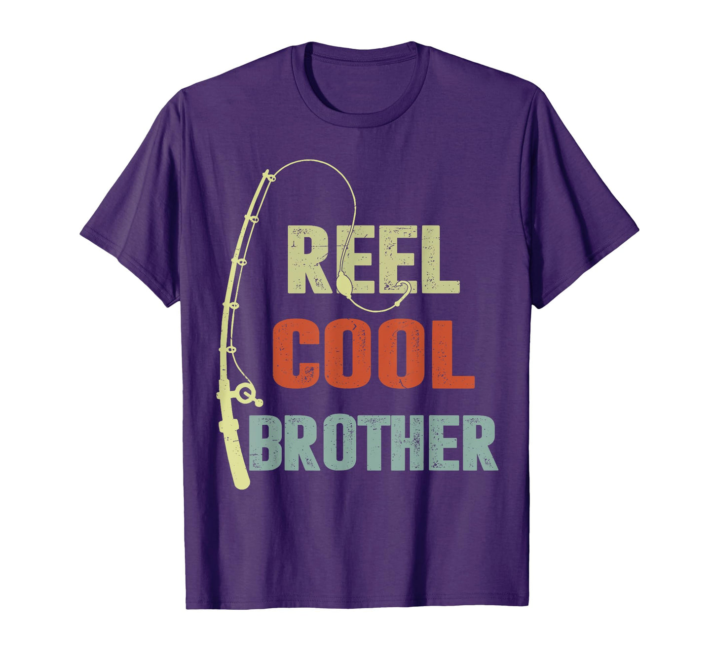 Retro Reel Cool Brother Youth Father Gift Fishing-Shirt Bass T-Shirt