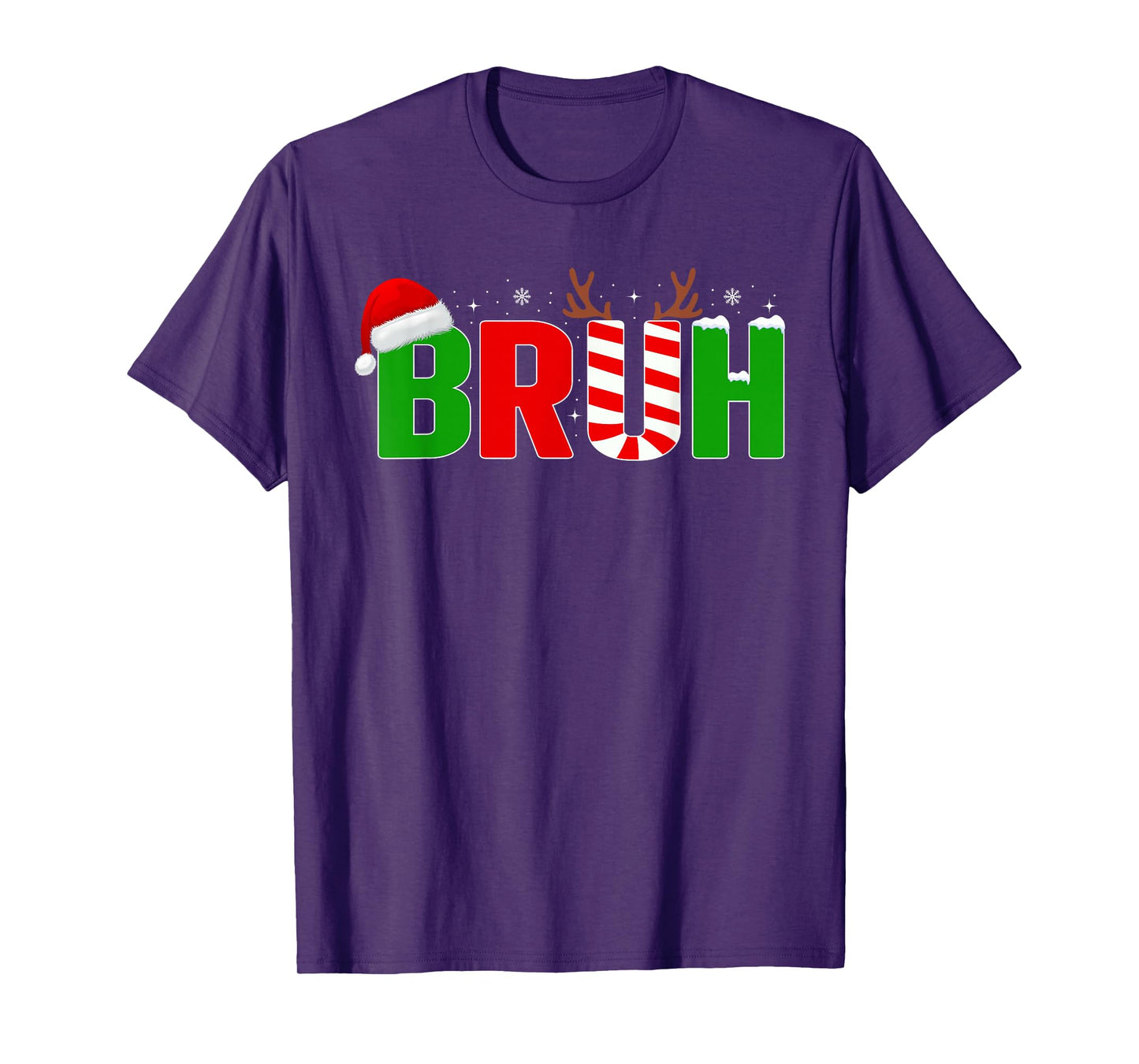 Bruh Funny Saying Bro Teens Boys Kids Funny Christmas Pajama T-Shirt