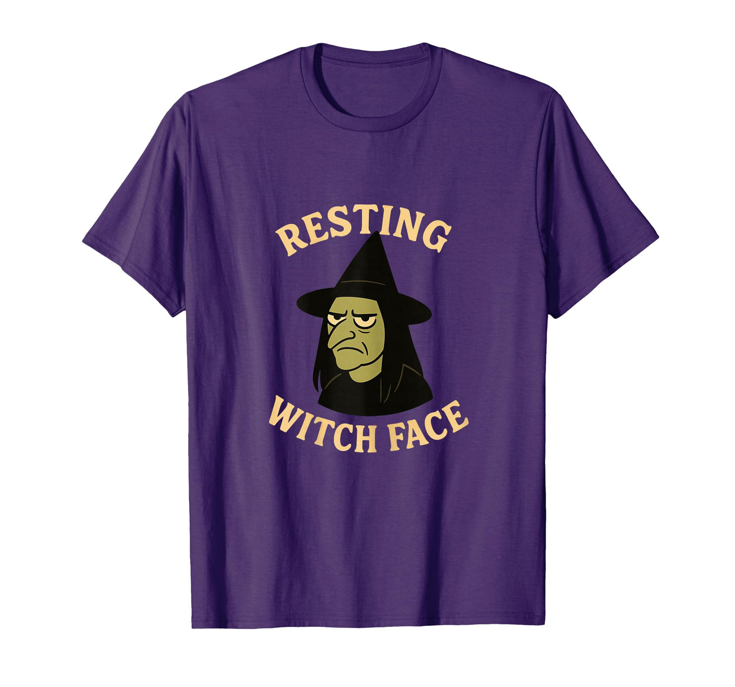 Resting Witch Face – Funny Grumpy Witch Halloween Graphic T-Shirt