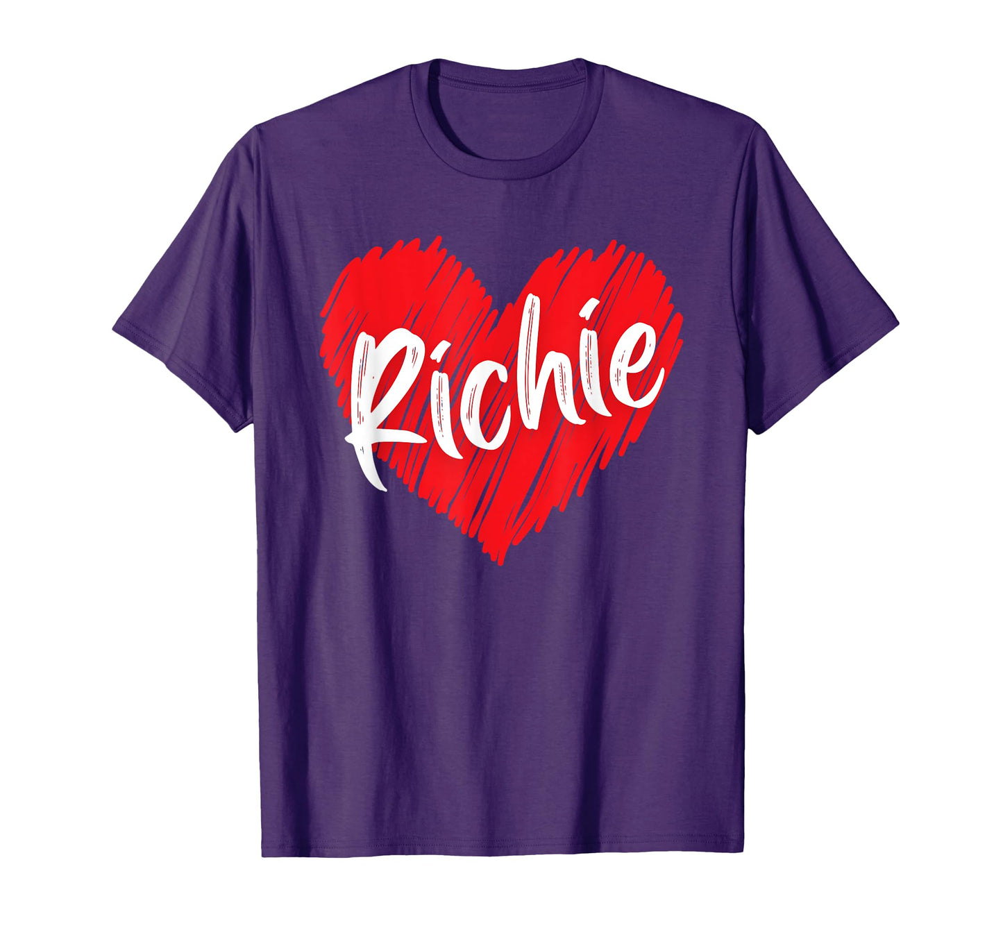 I Love Richie Heart Personalized Name Richie T-Shirt