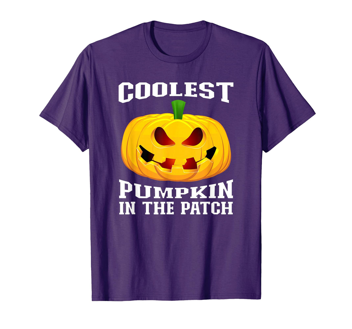 Coolest Pumpkin in The Patch Boys Girls Kid Teens Halloween T-Shirt