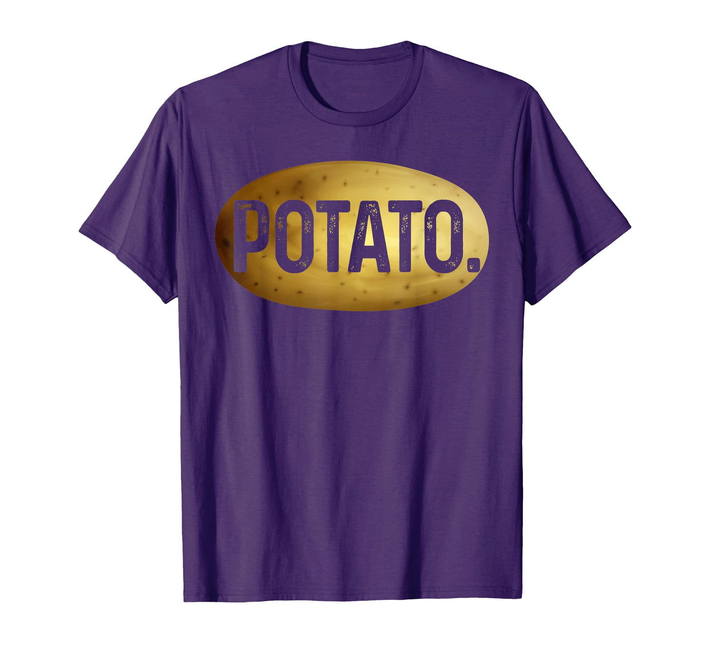 Simple Potato Vegetable Potato Lover Vegan Halloween Costume T-Shirt