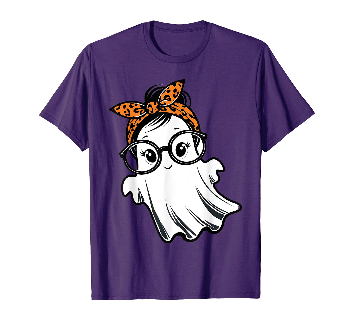 Halloween Ghost Glasses Girl Ghost Costume Eyeglass Women T-Shirt