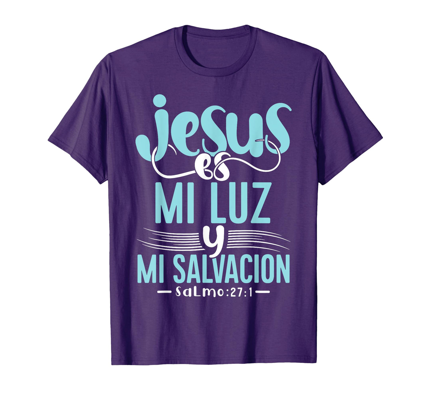 Camisetas Cristianas en espanol Con Frases Biblia Salmo 27:1 T-Shirt