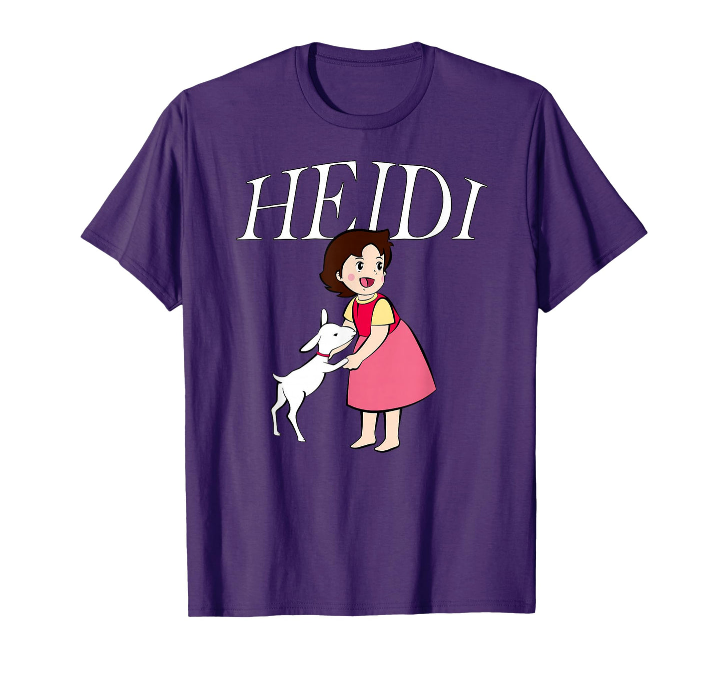Heidi with Goat Cute Cartoon TV Series with Logo T-Shirt