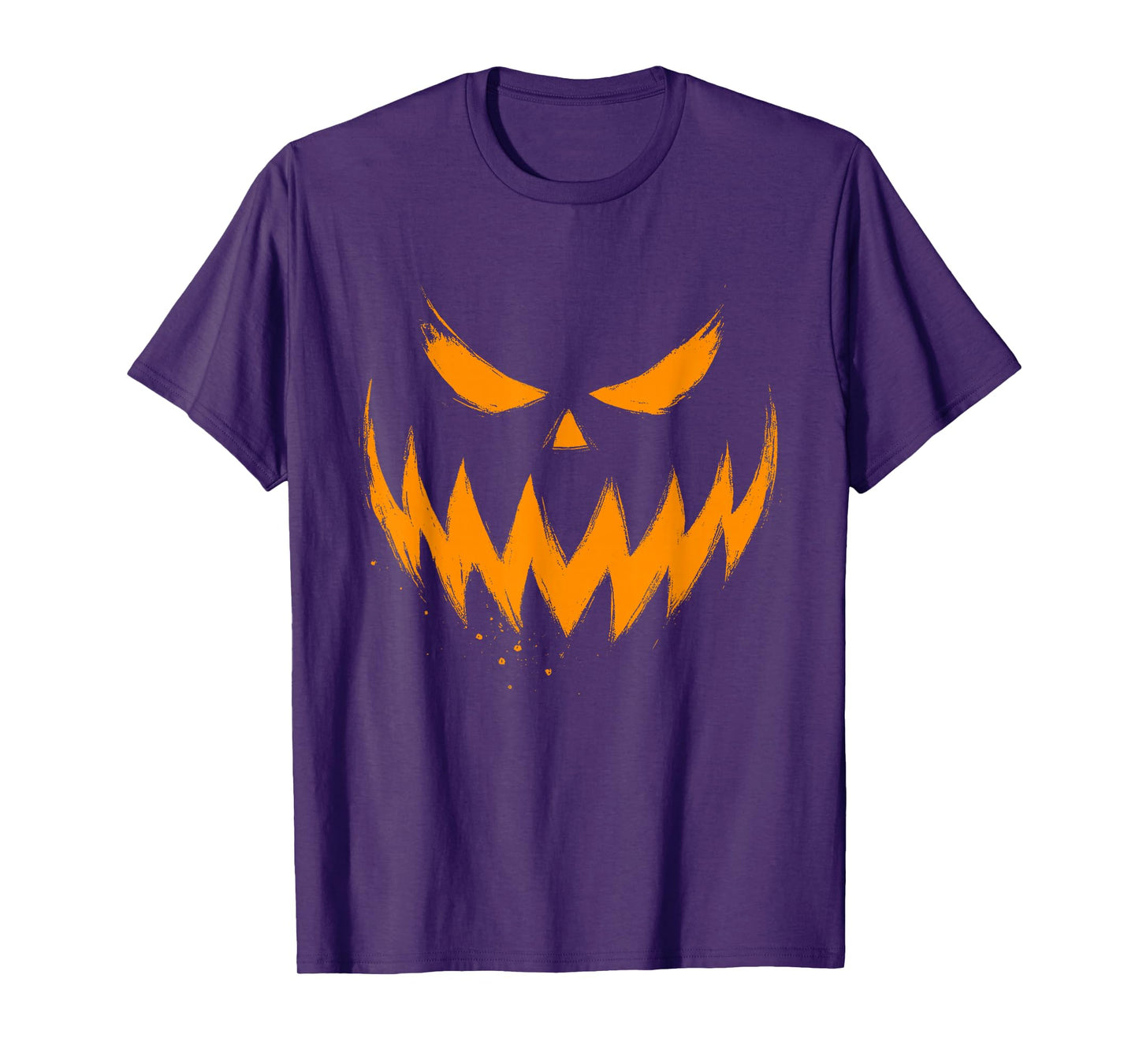 Pumpkin Face Jack O Lantern Scary Carved Halloween Costume T-Shirt