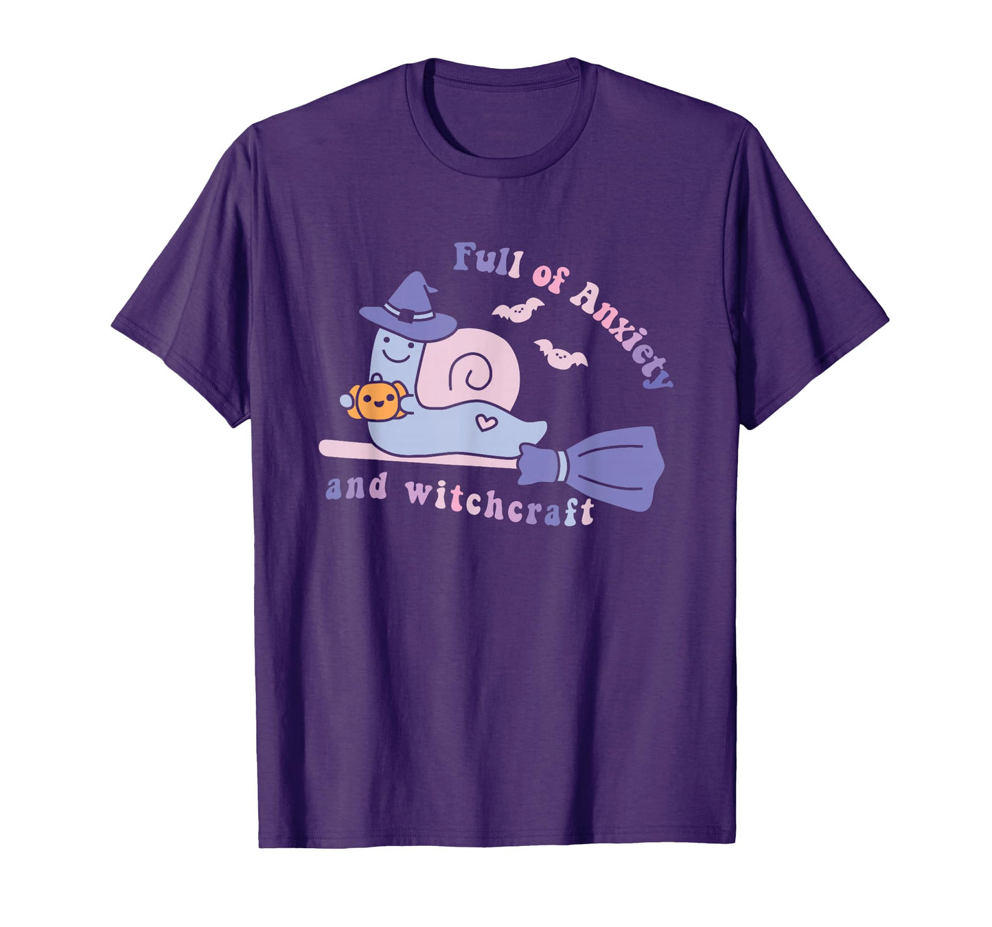 Full of Anxiety and Witchcraft Funny Halloween T-Shirt