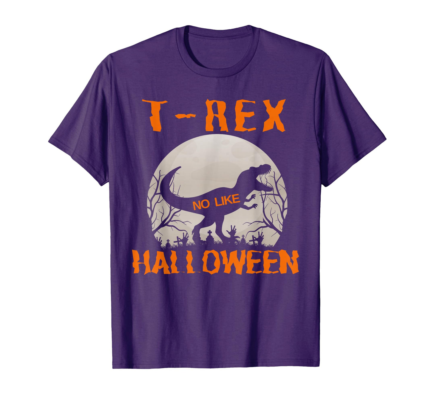 Rawrsome T-Rex No Like Halloween Dinosaur T-Shirt