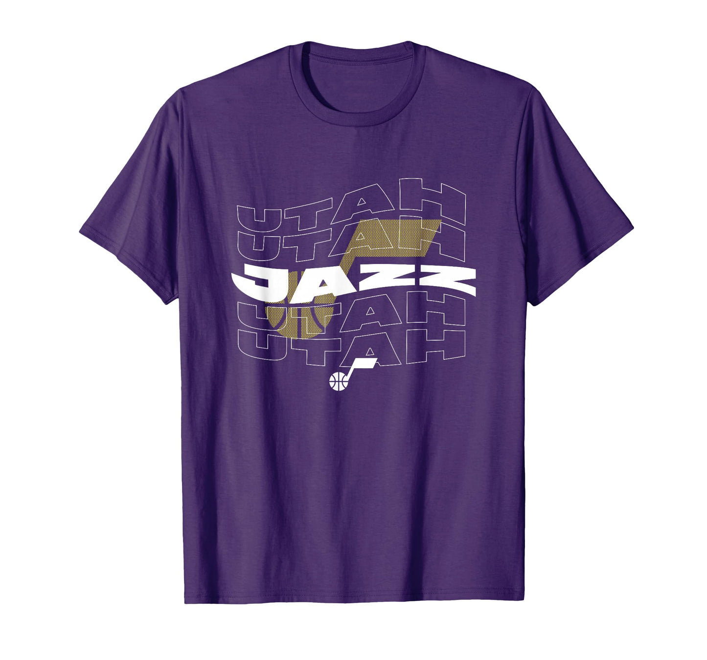 NBA Utah Jazz Wave Outline Team Logo T-Shirt