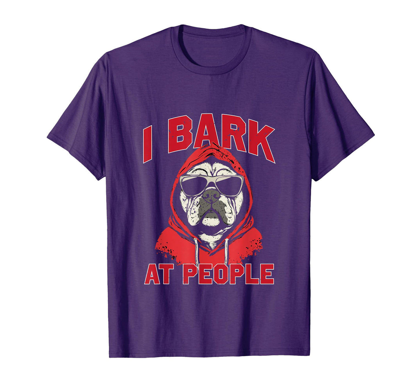 I Bark At People Tee - Funny Georgia Fan Merch T-Shirt