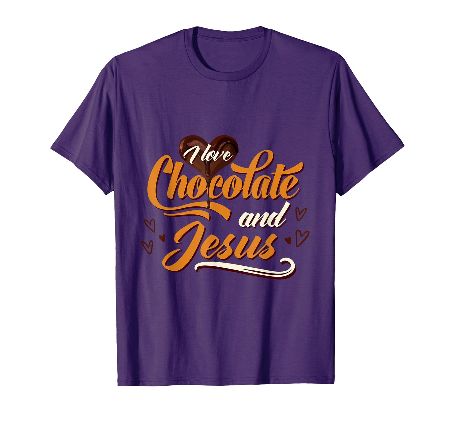 I Love Chocolate And Jesus Chocolate T-Shirt