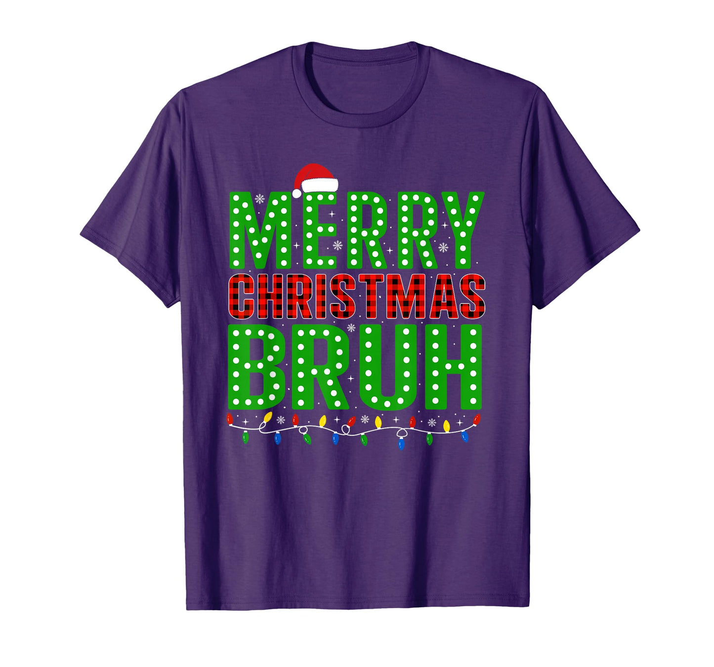 Merry Christmas Bruh Meme Saying Bro Greeting Teens Boys Men T-Shirt
