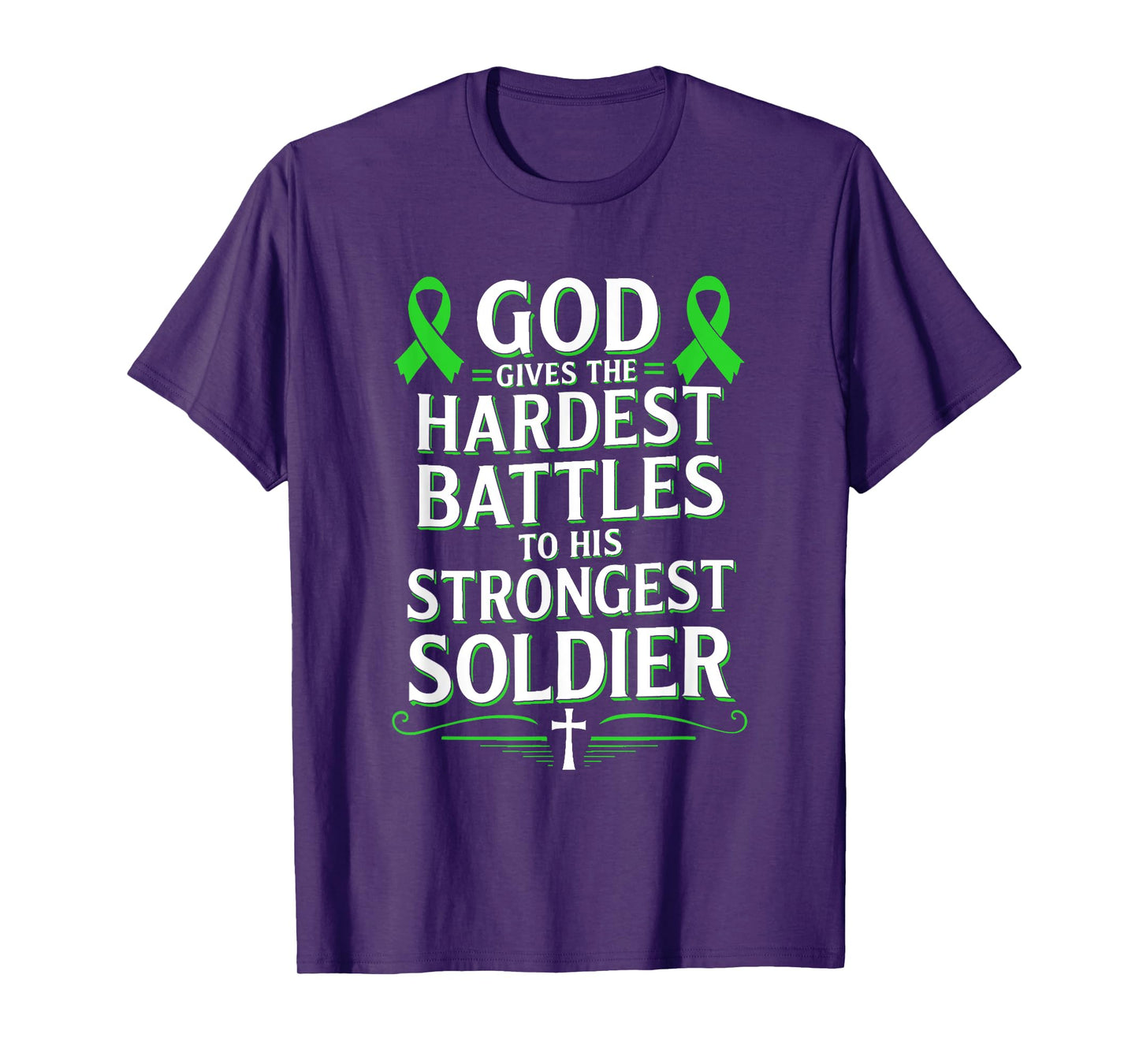 God Gives Hardest Battle Gallbladder Cancer Awareness T-Shirt