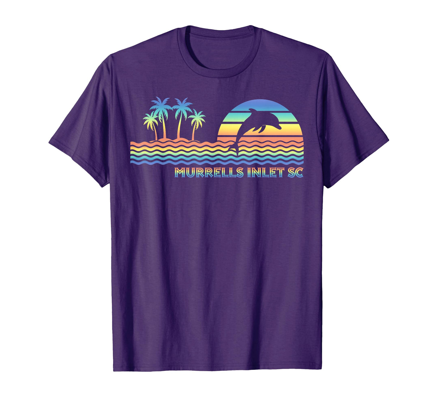 Vintage Murrells Inlet SC Retro Dolphin Lover Souvenir T-Shirt