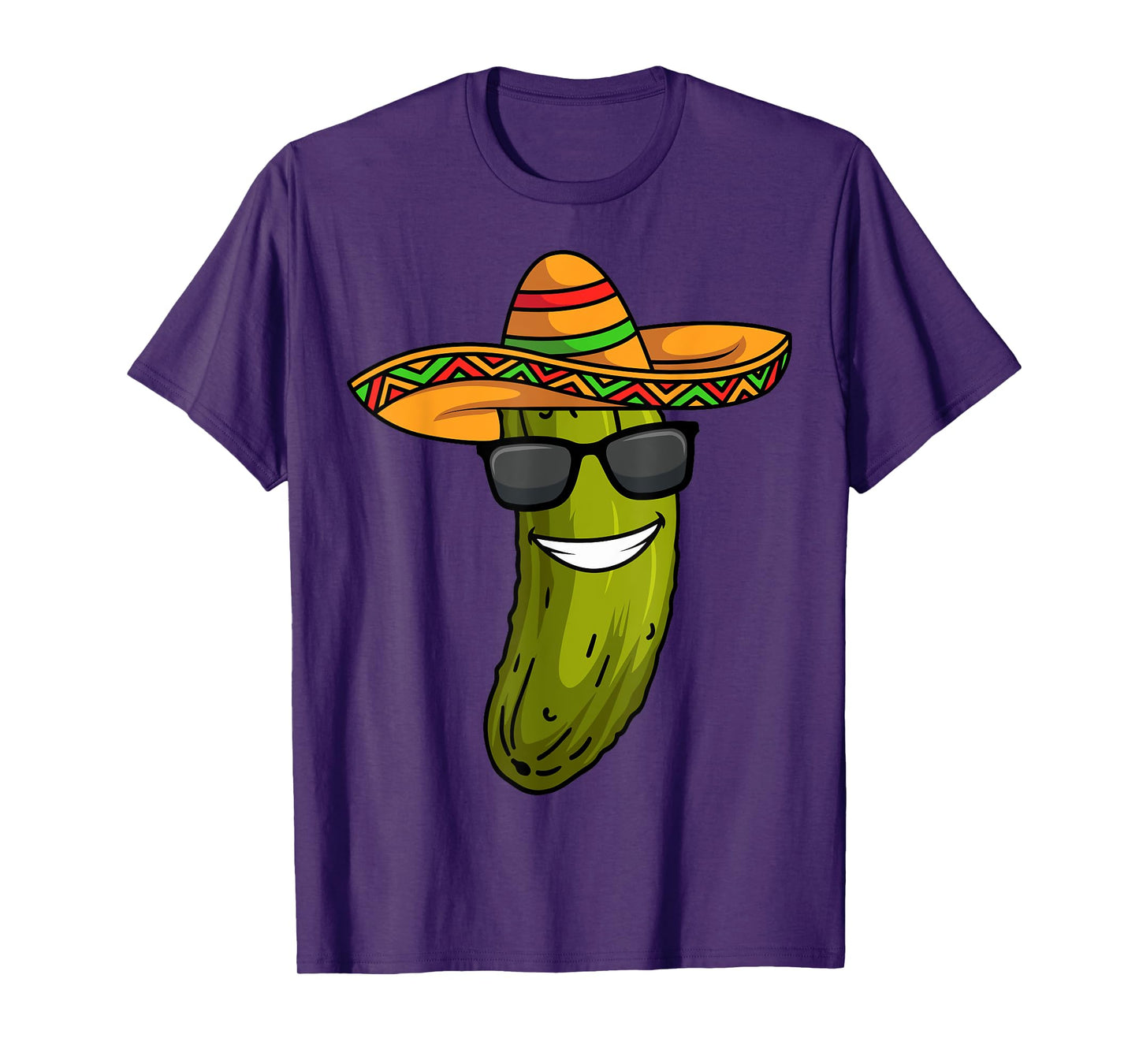 Cucumber Pickle Sombrero Costume Funny Mexican T-Shirt