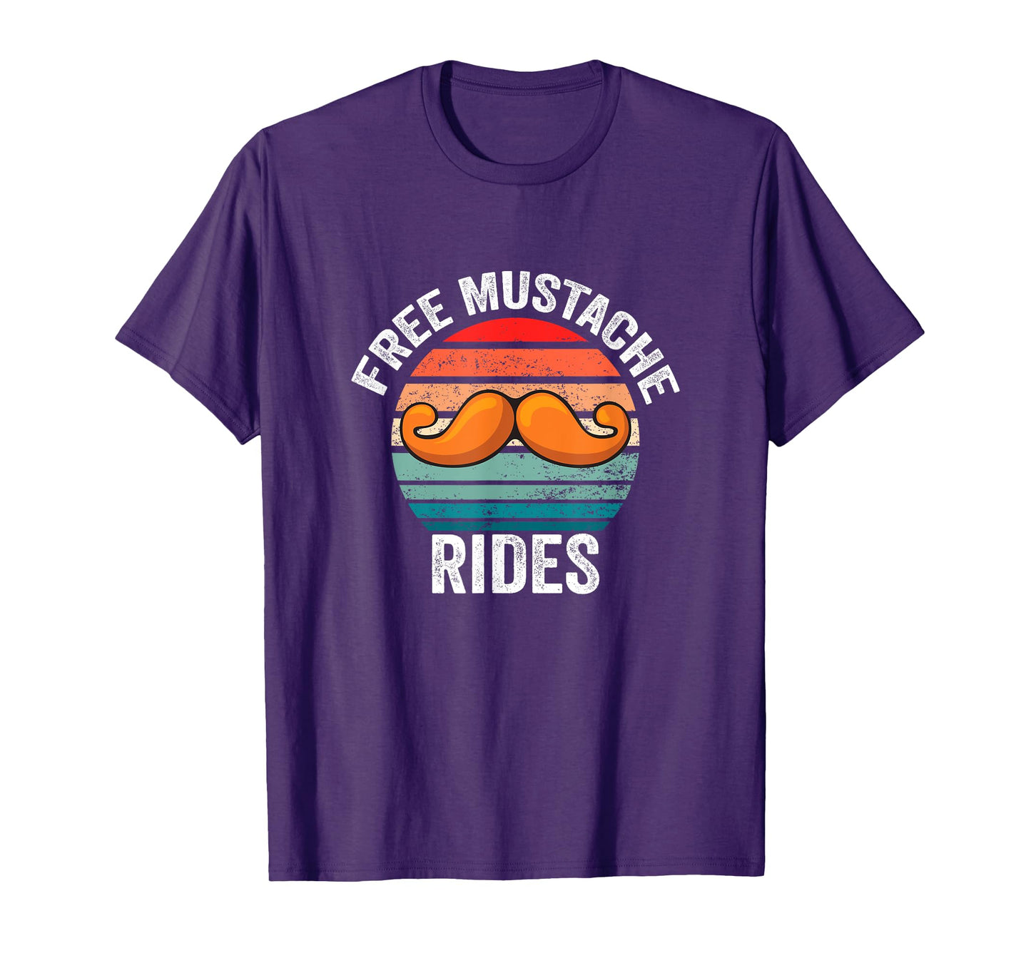 Funny Free Moustache and Mustache Ride T-Shirt