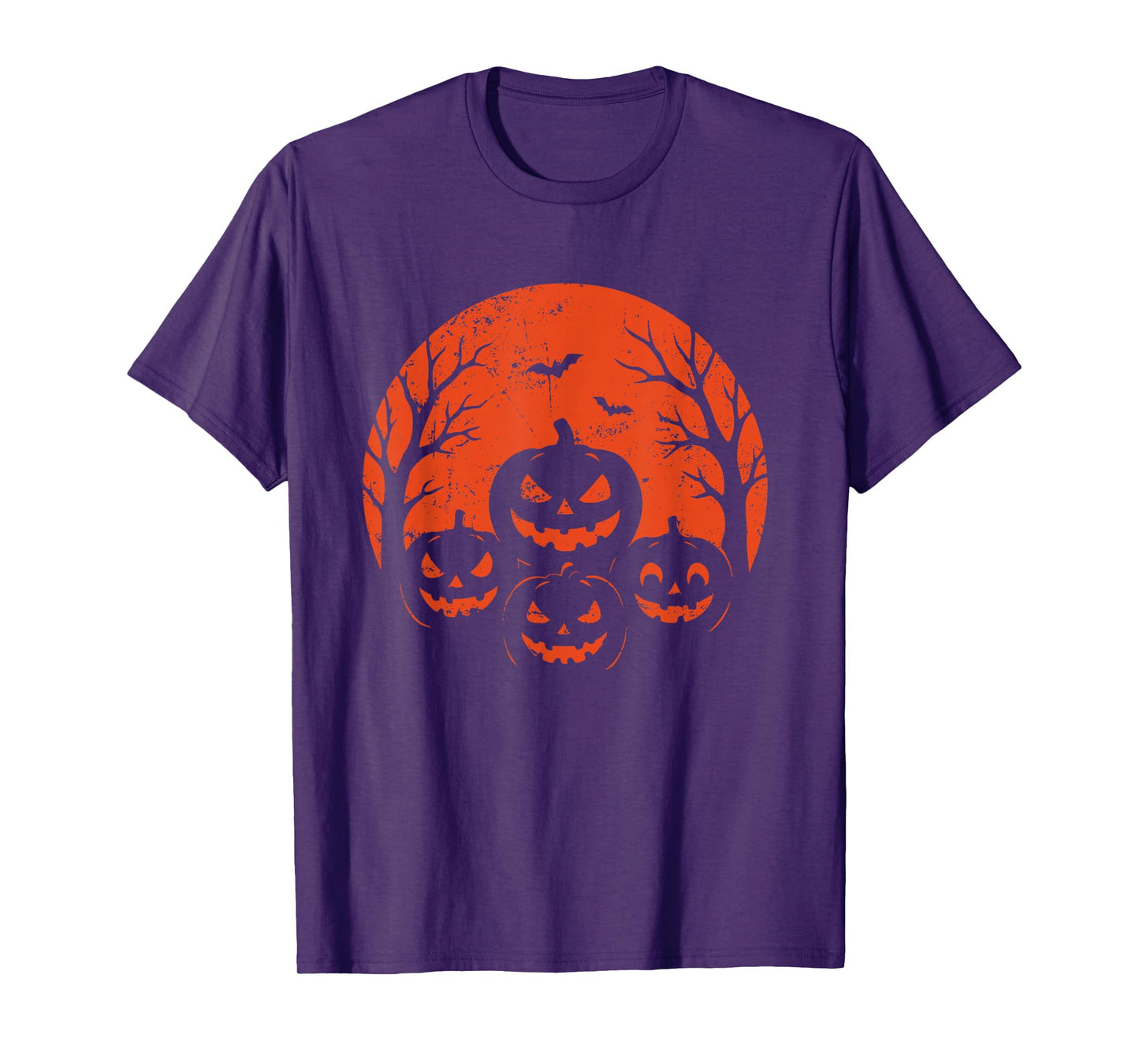 Pumpkin Group Halloween Moon T-Shirt