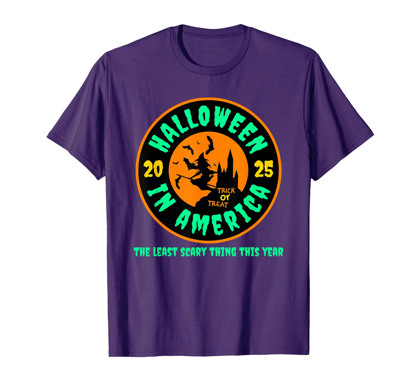 Halloween in America 2025 Funny Witch T-Shirt