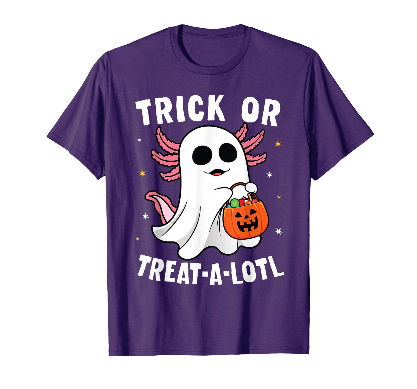 Trick or Treat A Lotl Axolotl Halloween Costume Toddler Kids T-Shirt