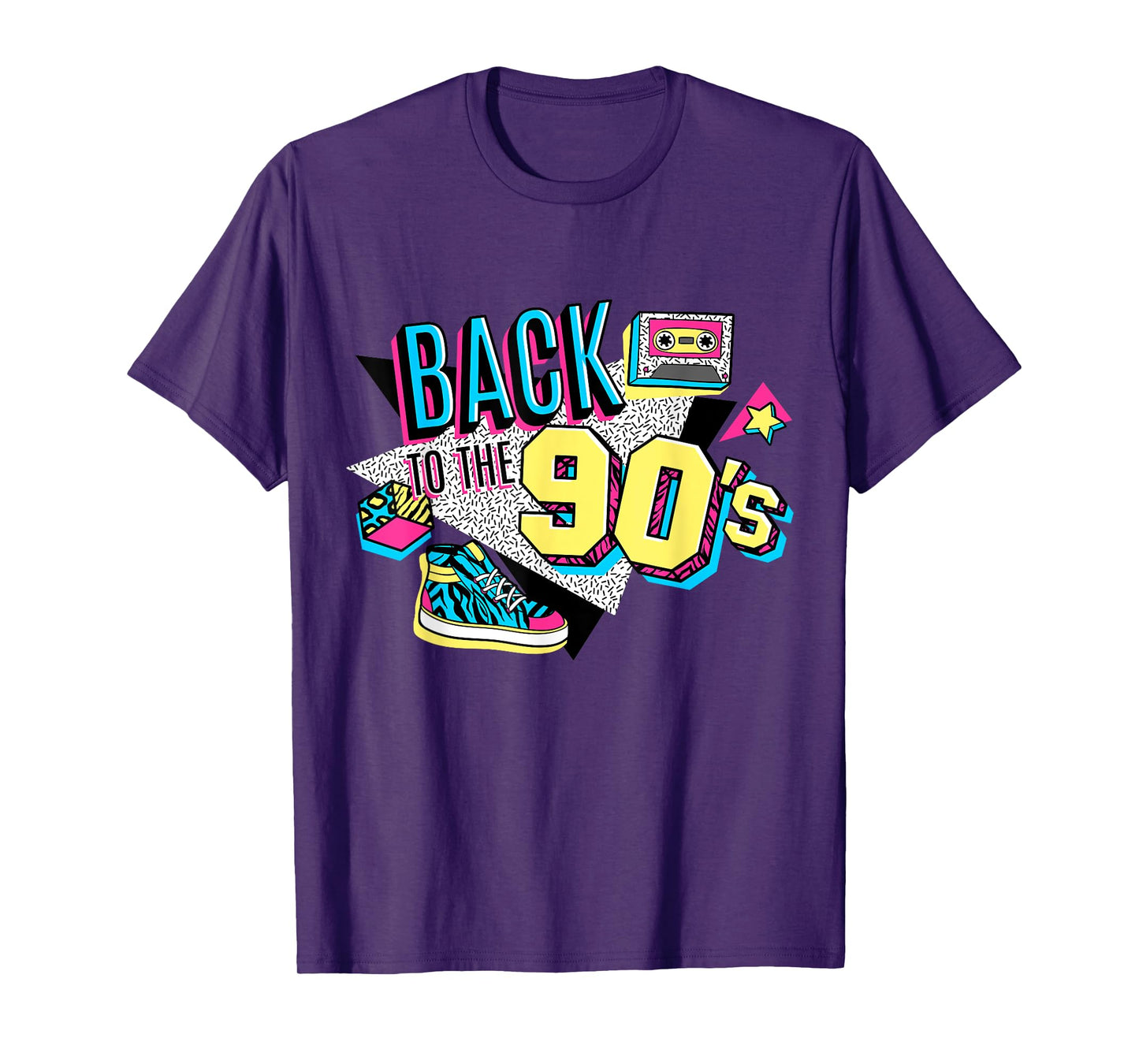 Men's Women's Kids Vintage Retro Back To 90's Graphic Design T-Shirt