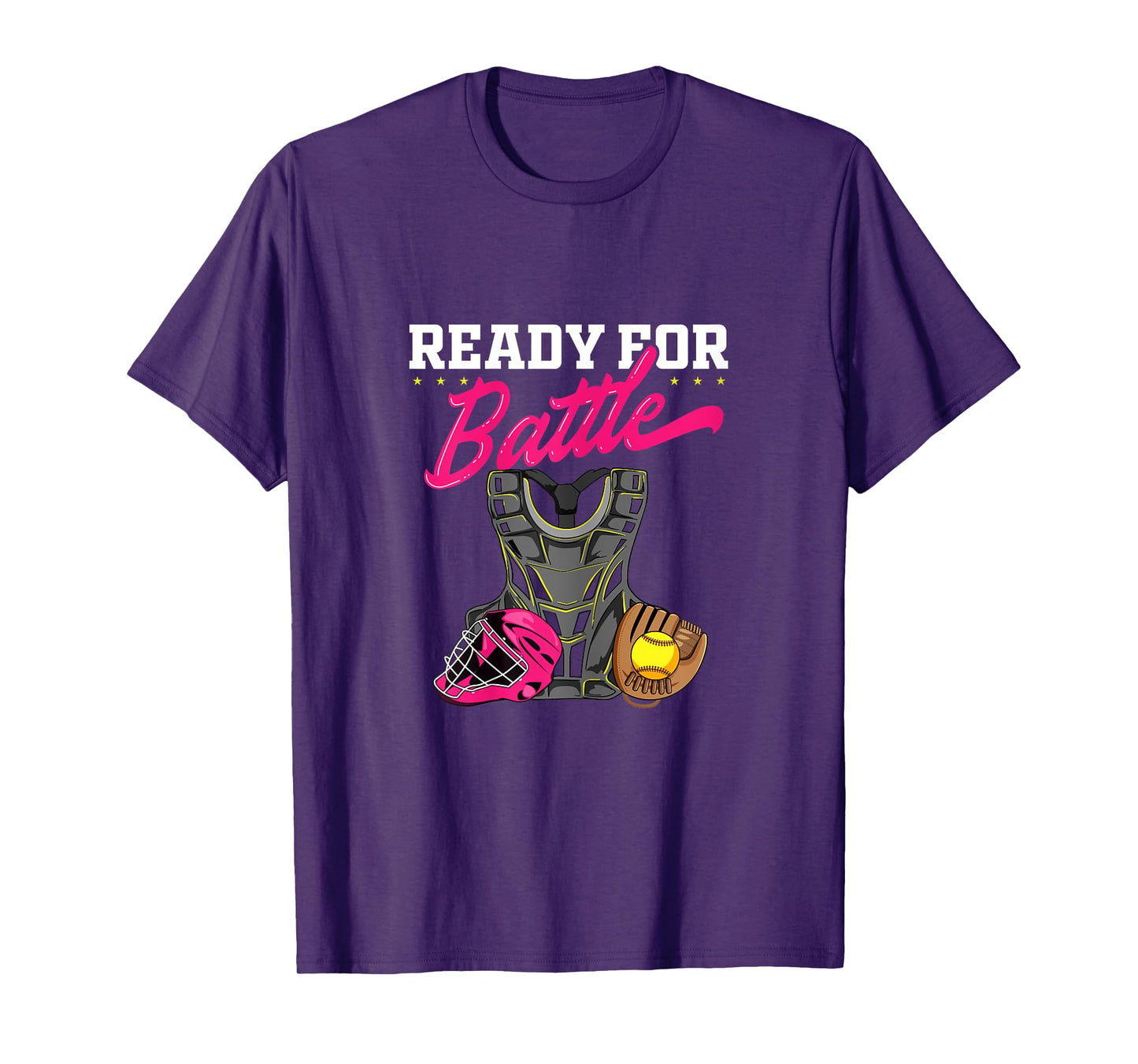 Softball Catcher Sports Design- Women Girls Softball Player T-Shirt