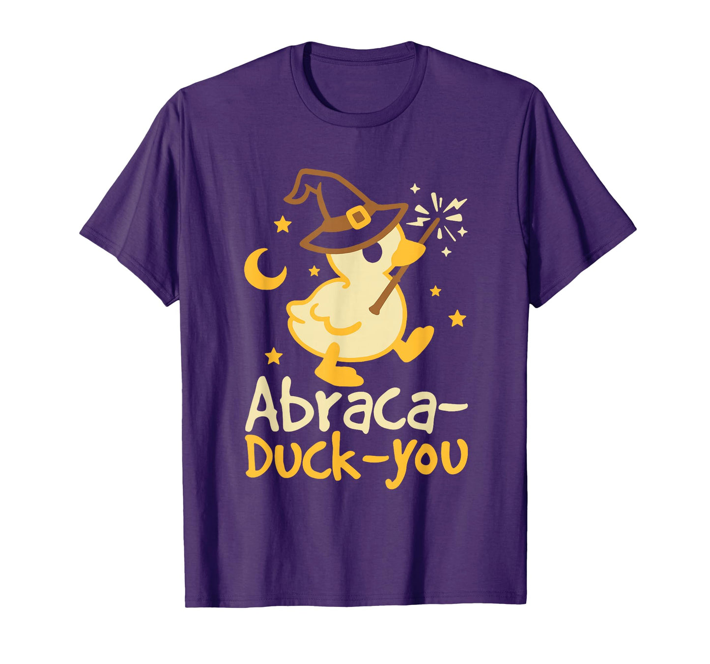 Abraca Duck You Funny Duck Witch Halloween T-Shirt
