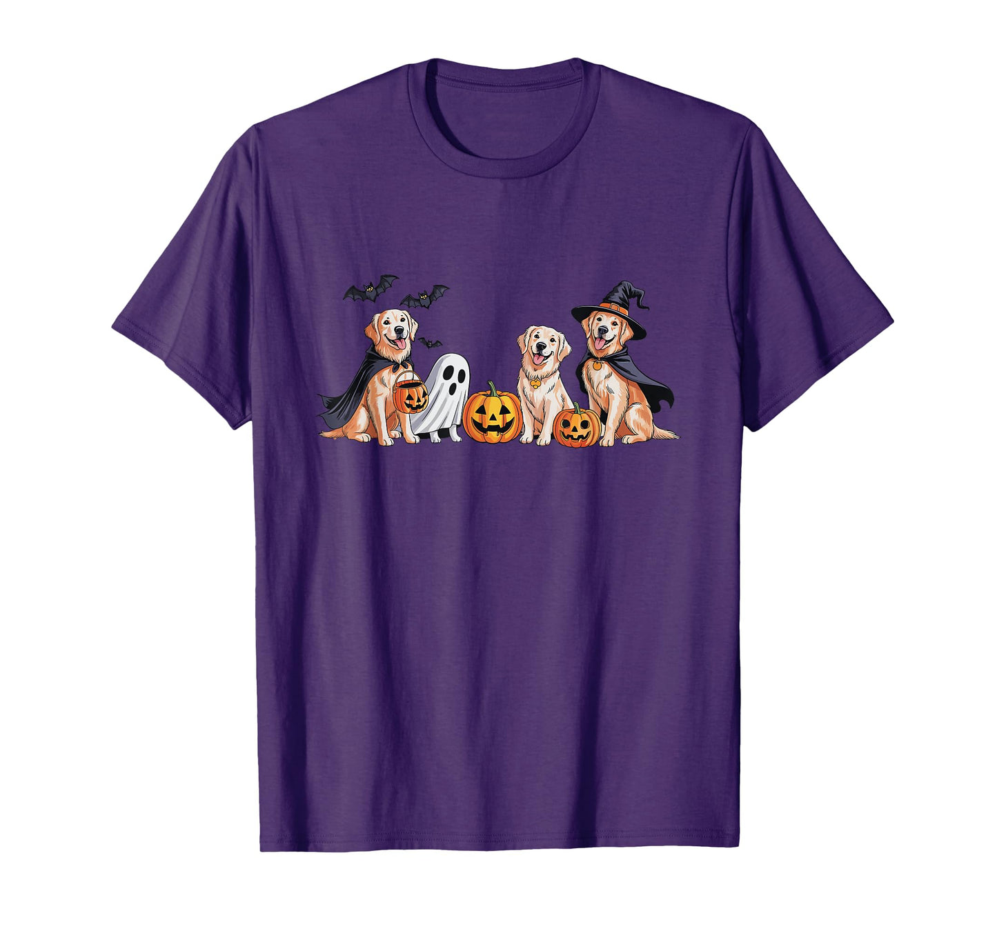 Witch Golden Retriever Halloween Golden Retriever Dog Mom T-Shirt