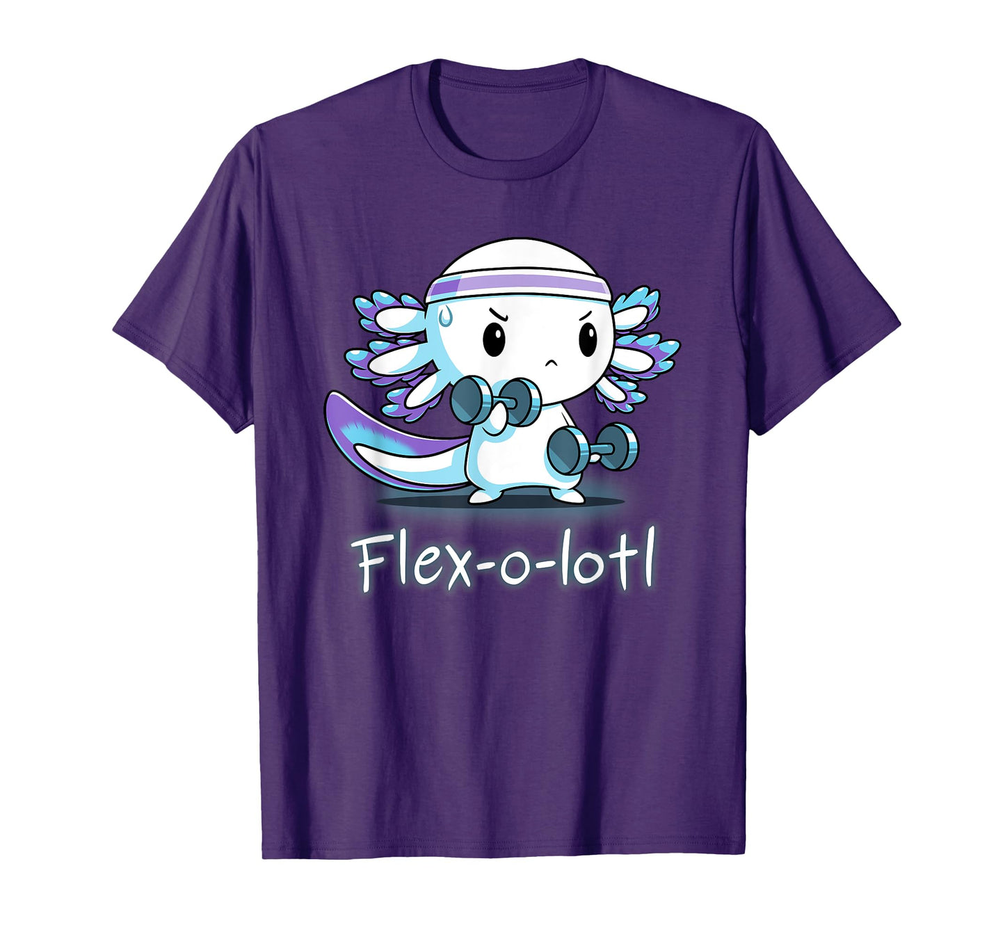 Flex-O-Lotl Weightlifting Axolotl Gym Work Out Fift T-Shirt