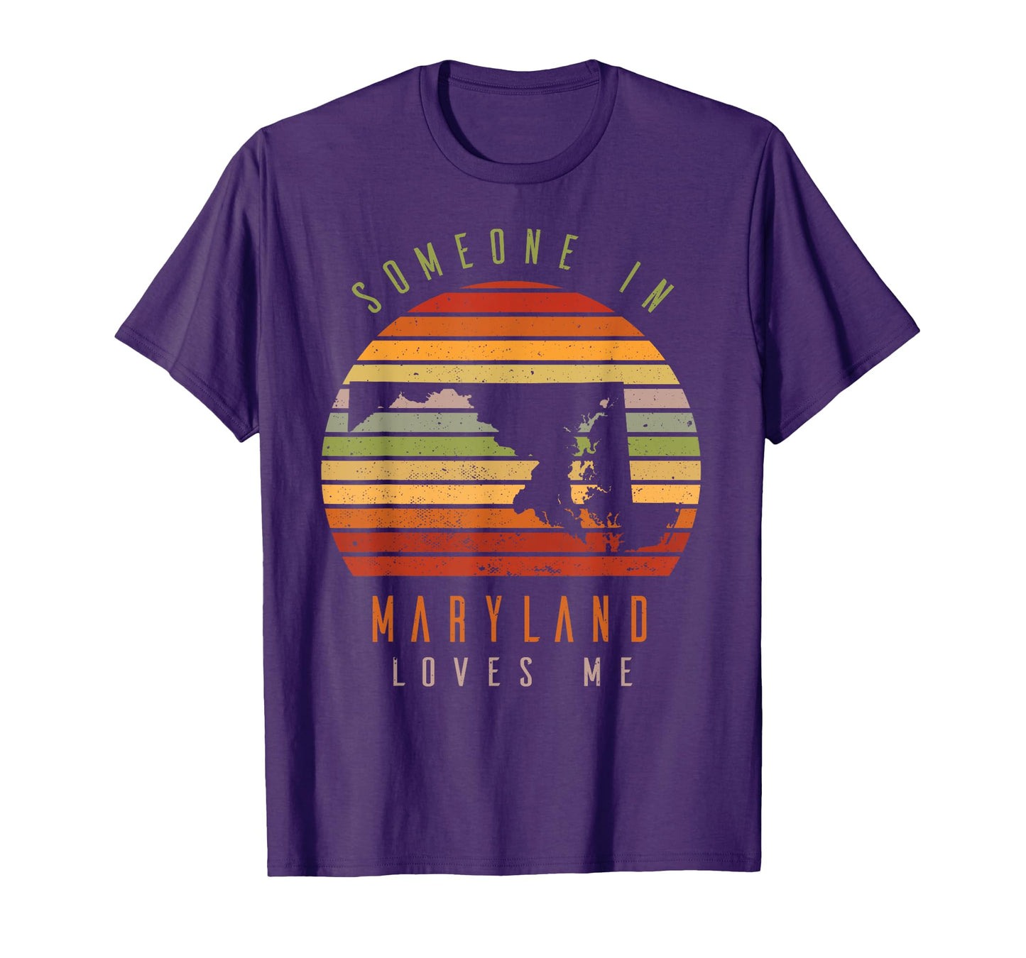 Someone In Maryland Loves Me Vintage State Retro T-Shirt