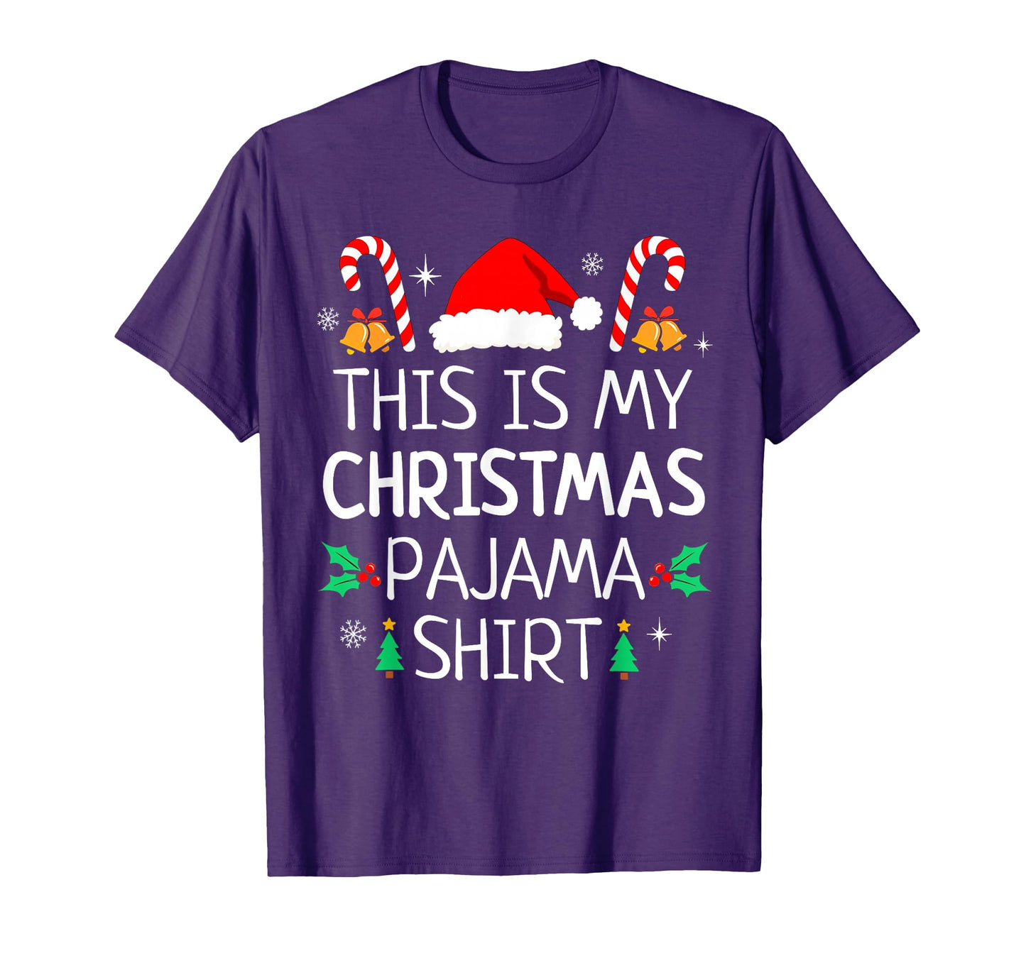 This is My Christmas Pajama Men Women Kids Funny Family Xmas T-Shirt