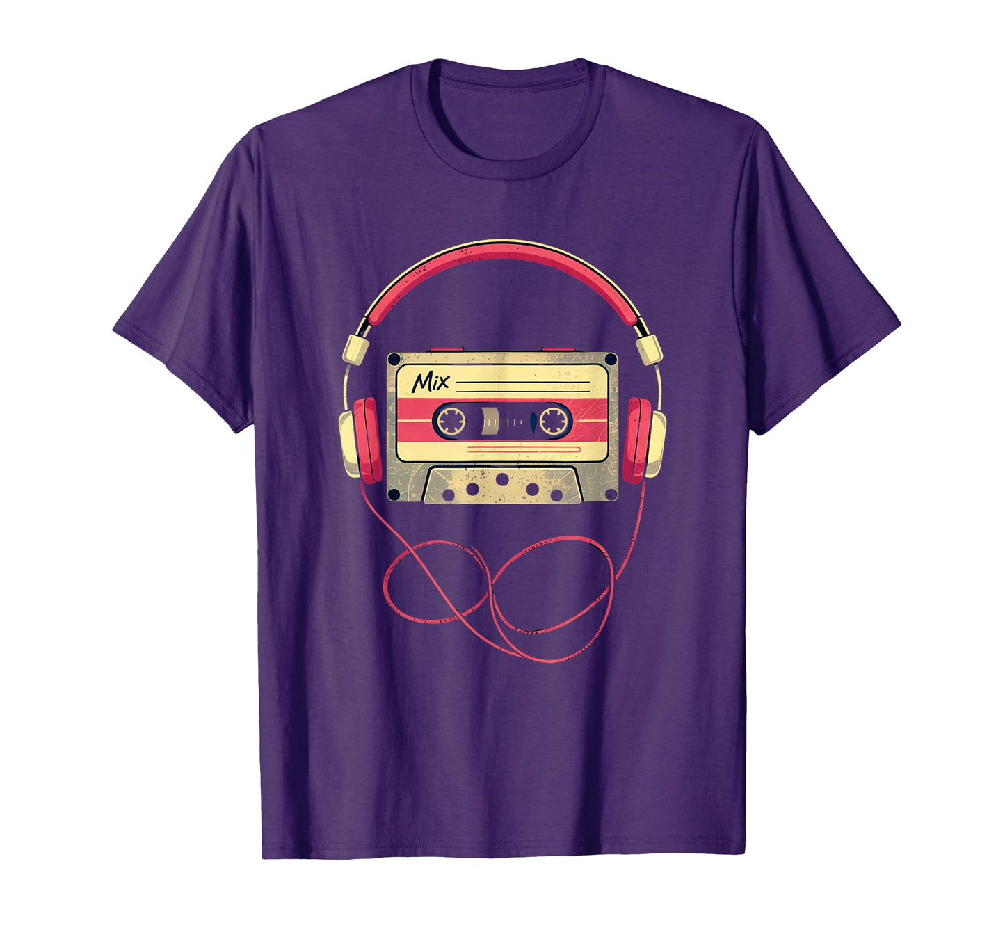 70s 80s 90s Audio Cassette Tape Funny Retro Men Women Kids T-Shirt