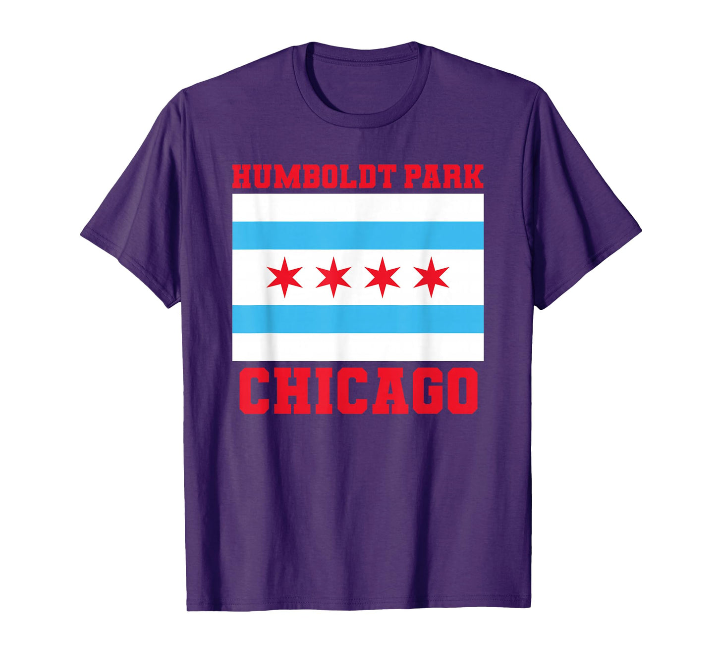 Humboldt Park Chicago Illinois Flag Loop 773 Deep Dish Pizza T-Shirt