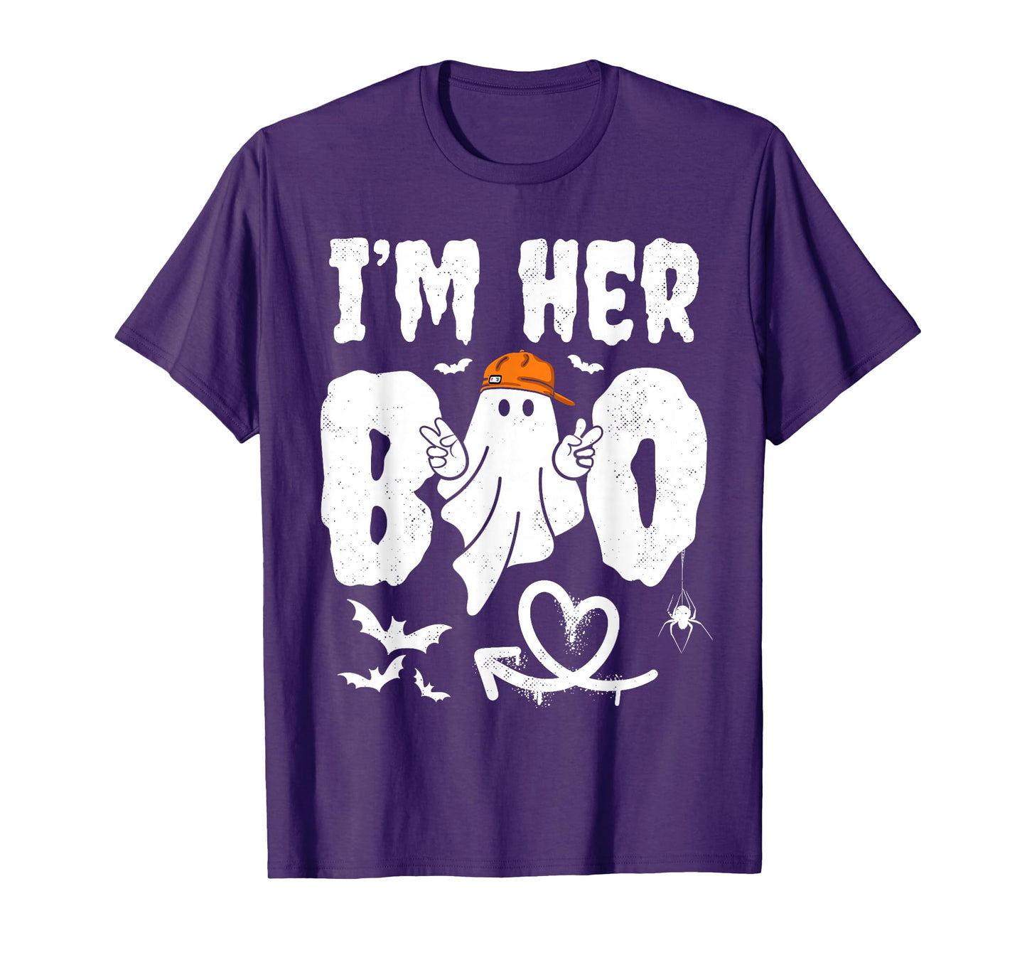 Im His Boo Im Her Boo Funny Matching Halloween Ghost Couples T-Shirt
