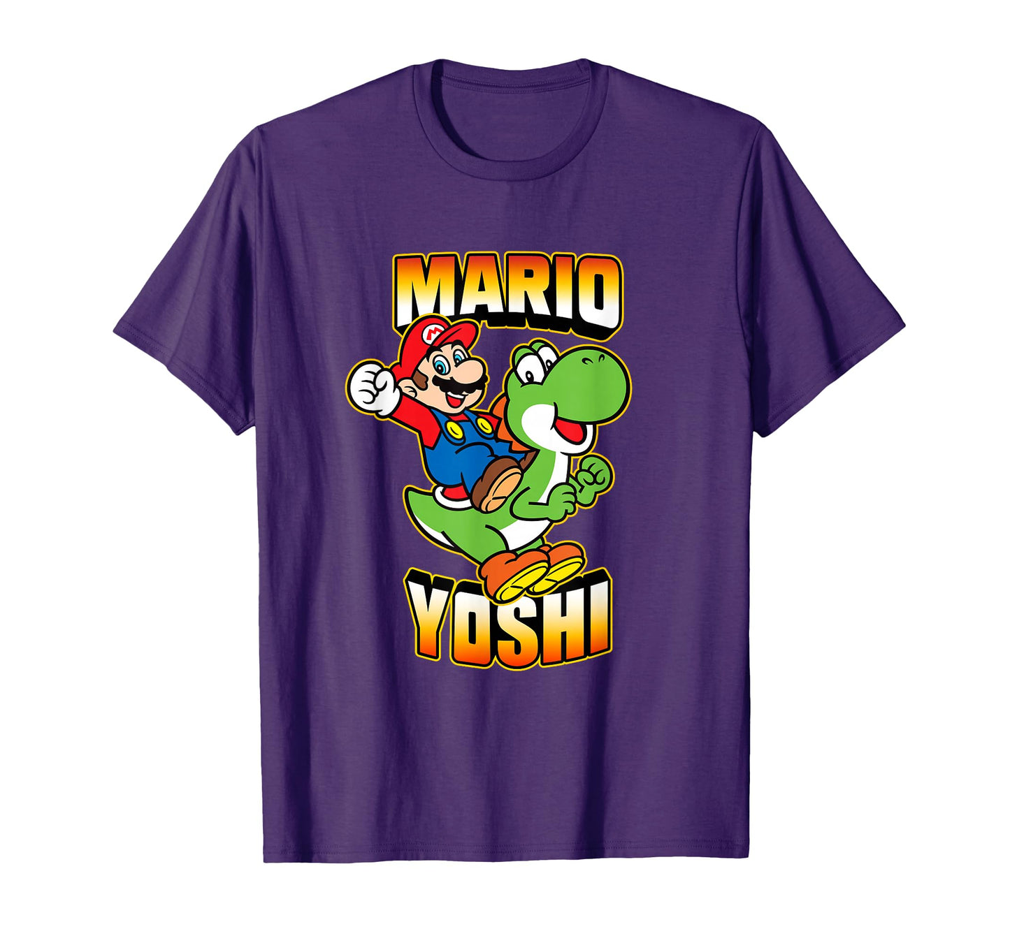 Super Mario Bros Yoshi & Mario Ready For Action T-Shirt