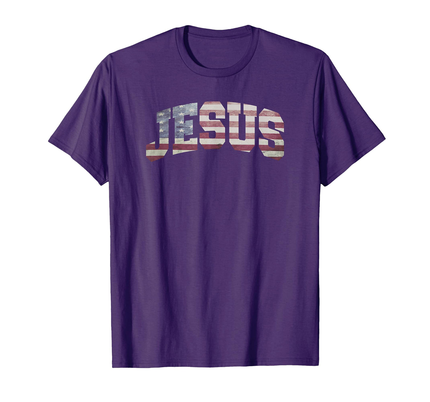 USA US Flag Patriotic 4th of July Jesus T-Shirt