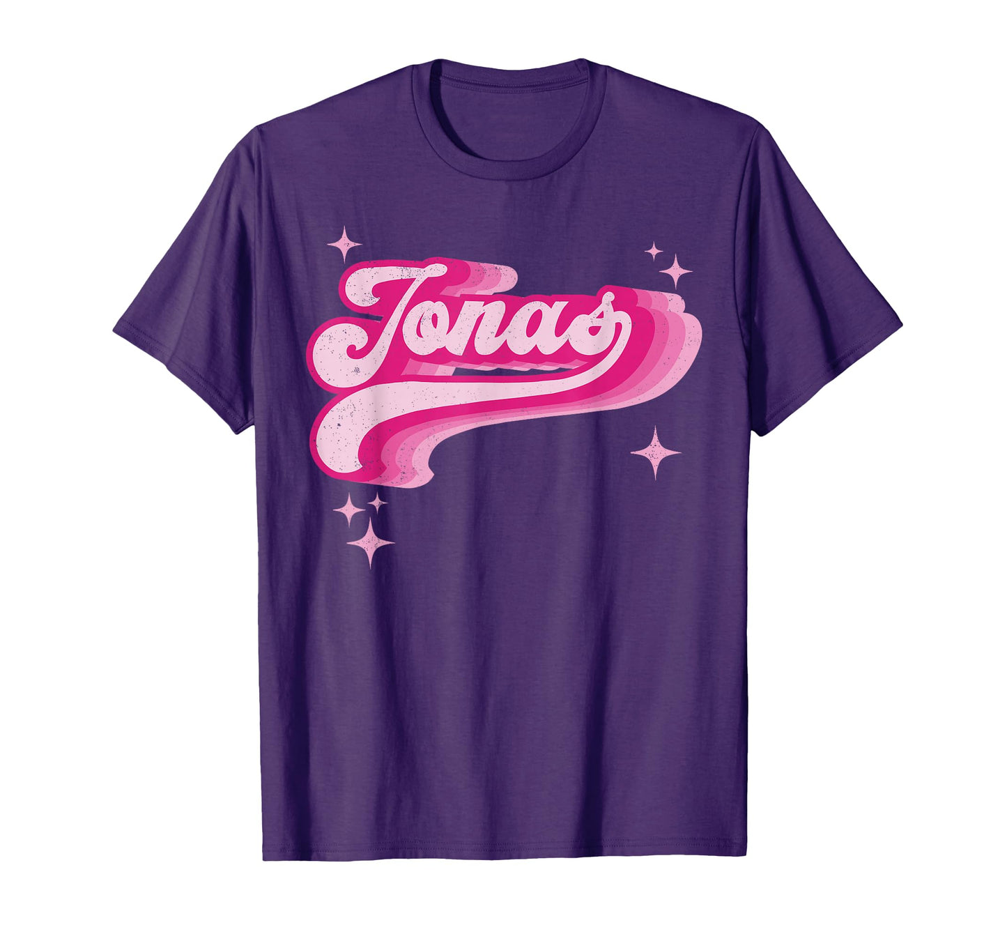 Jonas Retro Vintage I Love Jonas Name Personalized Style 70s T-Shirt