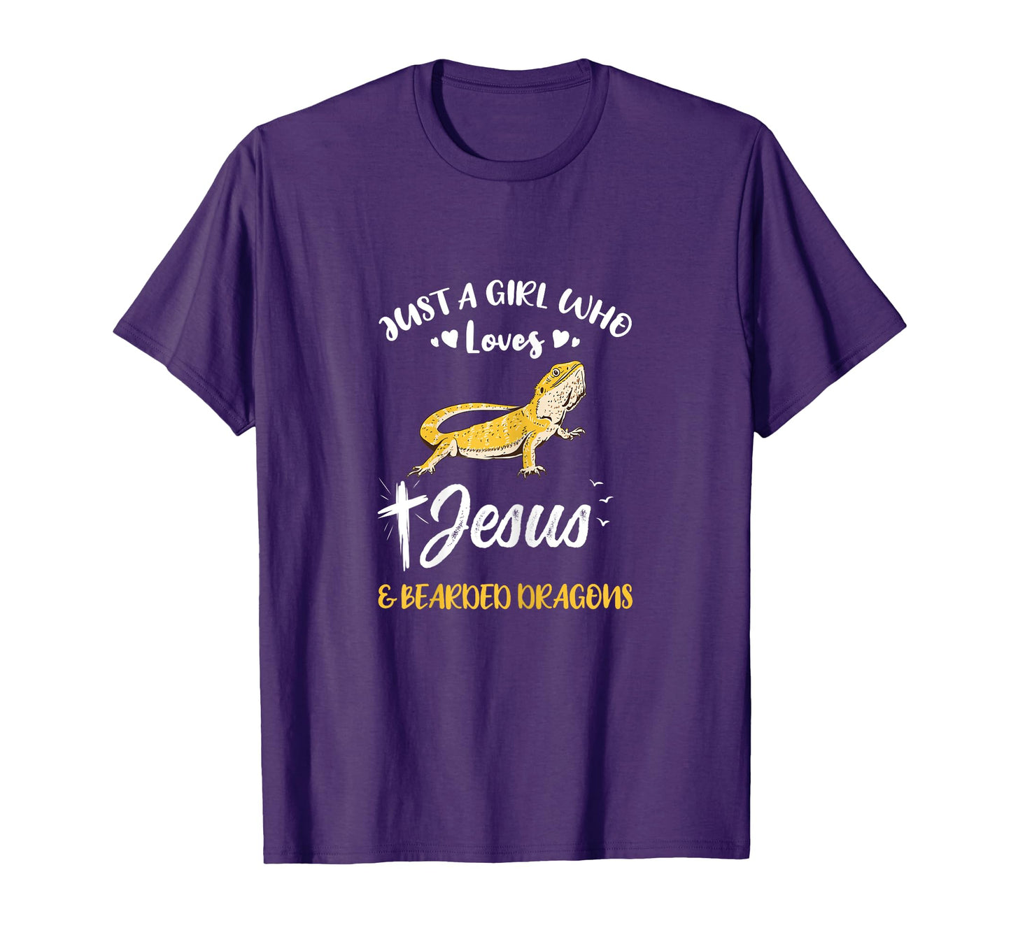 Just A Girl Who Loves Jesus And Bearded Dragons T-Shirt
