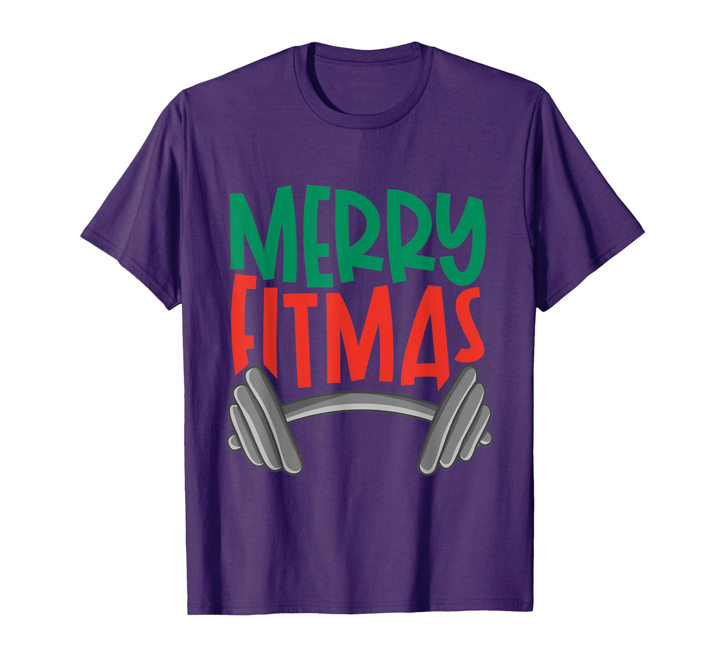Funny Merry Fitmas Merry Christmas Fitness Nut Tshirt Gift T-Shirt
