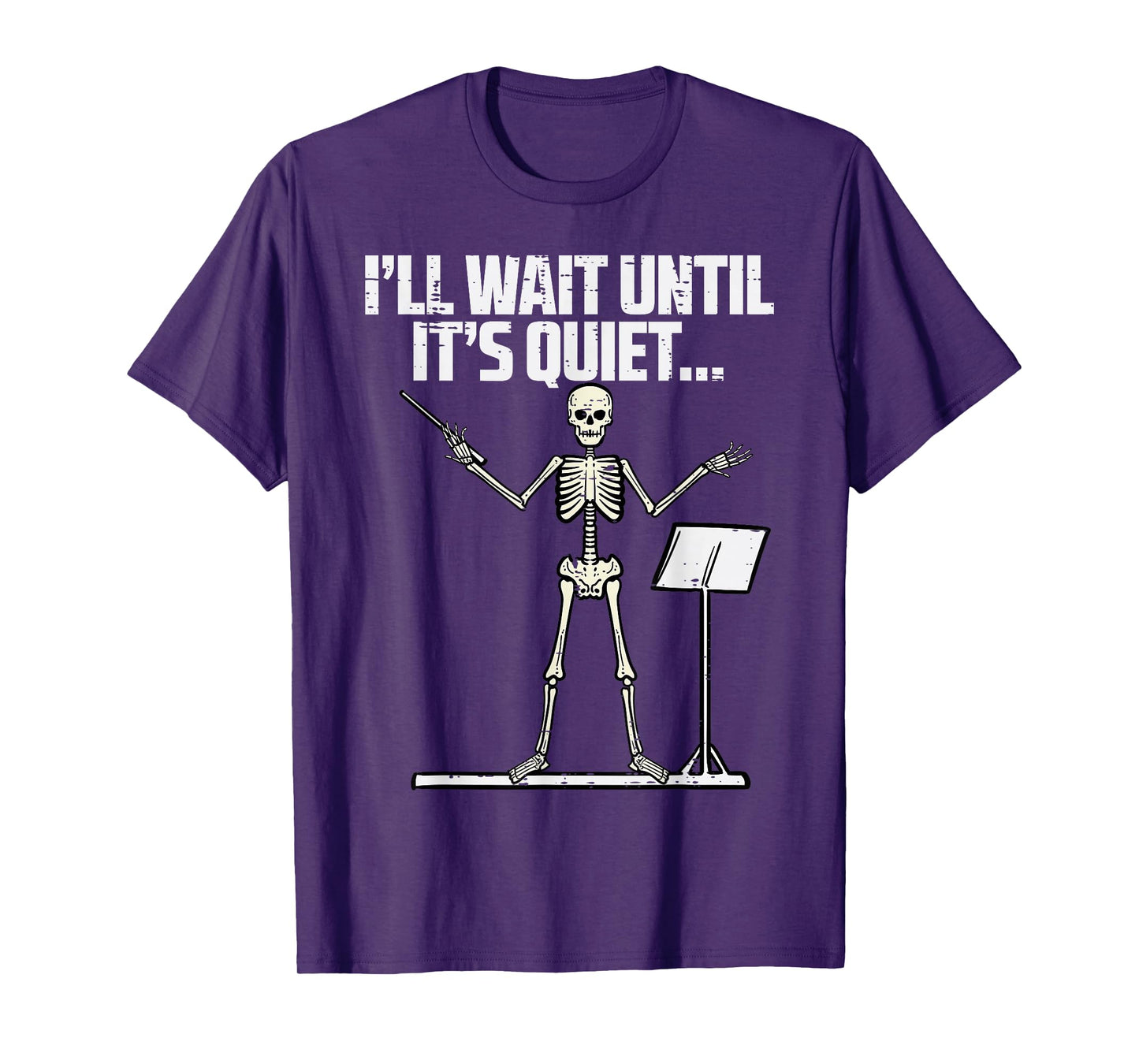 Halloween Music Conductor Wait Until Quiet Costume Men Women T-Shirt
