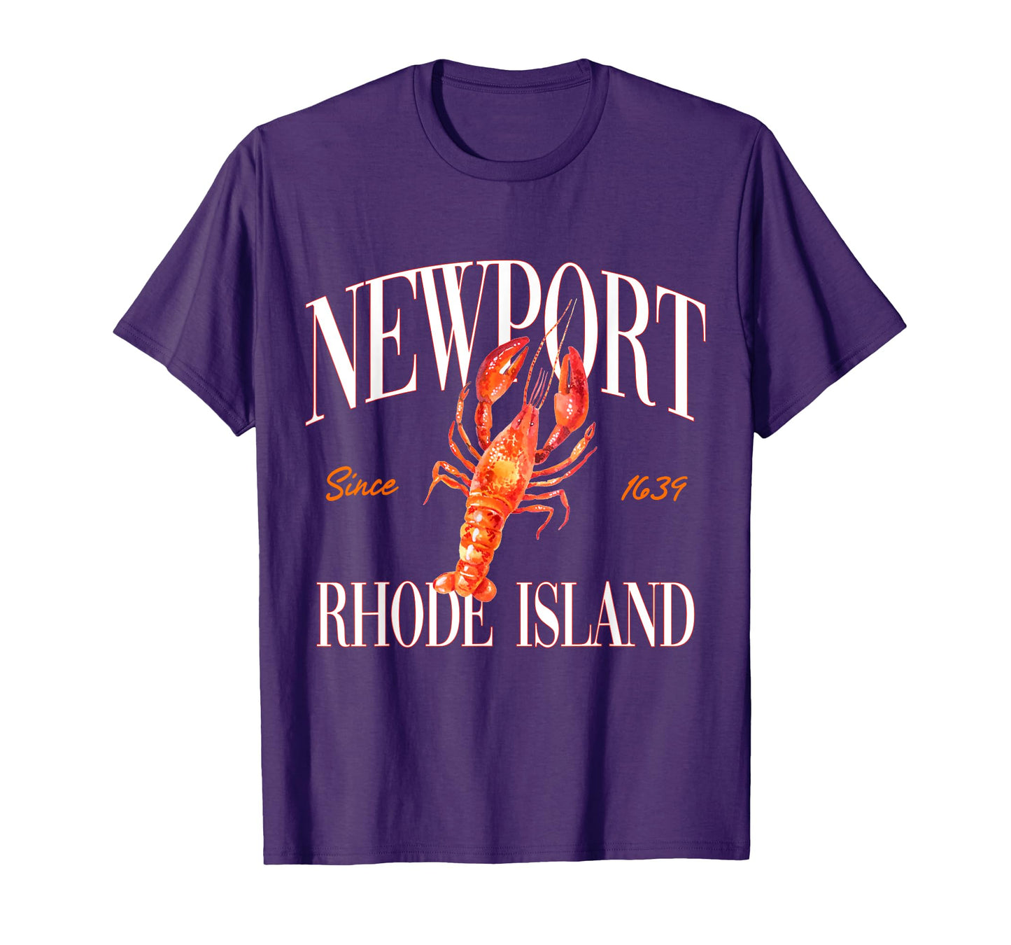 Newport Rhode Island Est. 1639 Lobster Souvenir Vintage T-Shirt