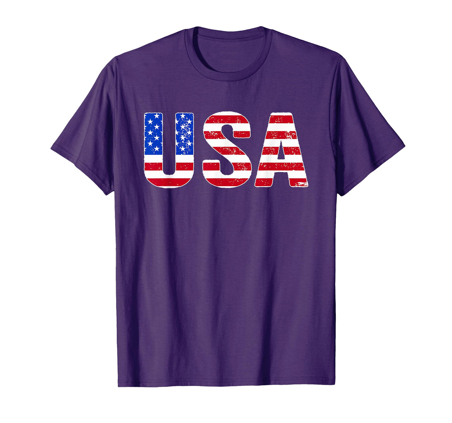 USA T Shirt Patriotic American Flag Men Women Kids July 4th T-Shirt