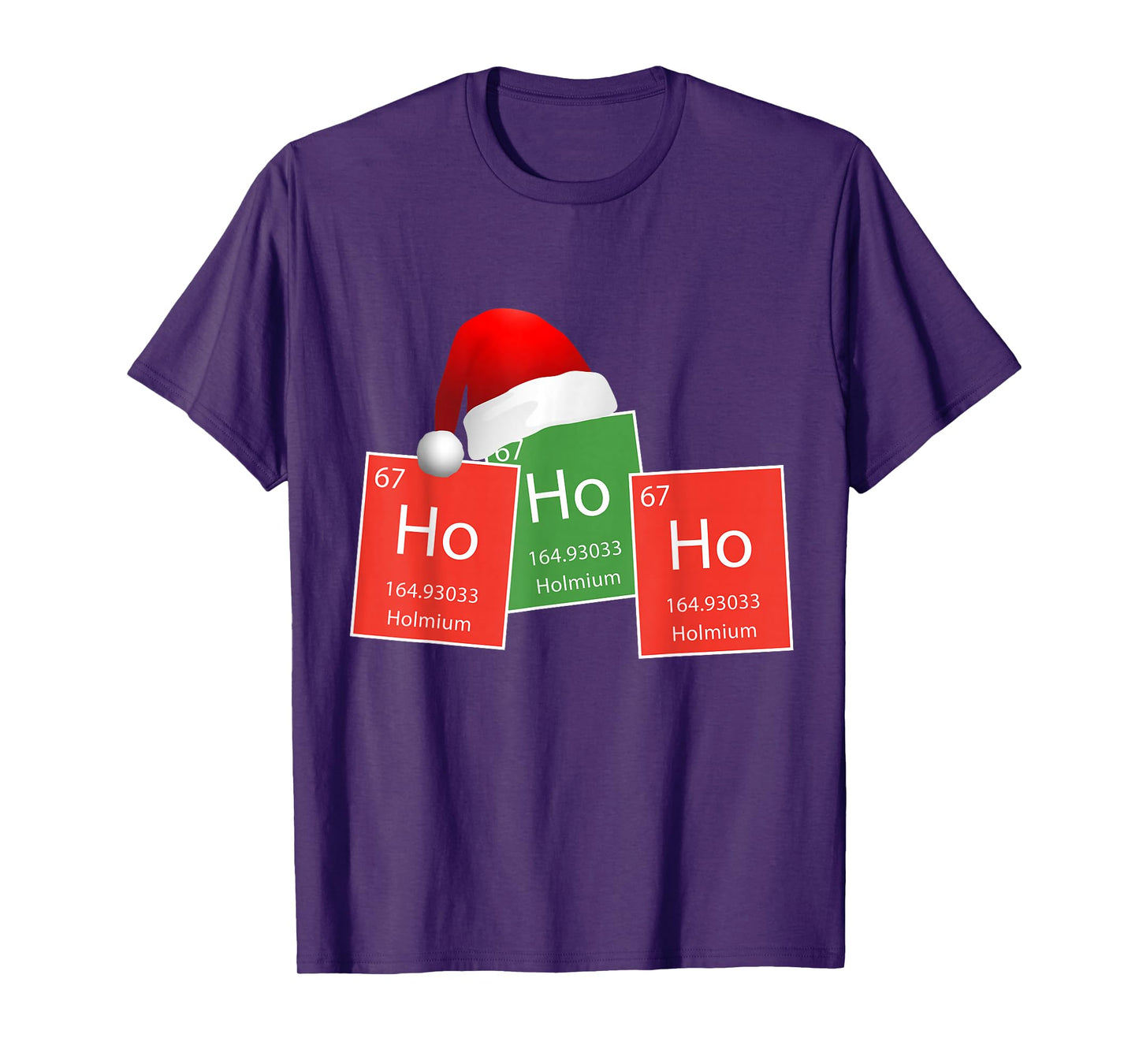 HoHoHo! Holmium Periodic Table Elements Chemistry Christmas T-Shirt