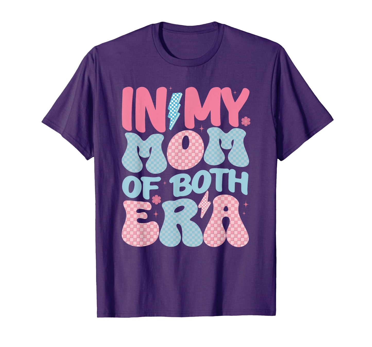 In My Mom of Both Era Retro Mothers Day Mama of Both T-Shirt