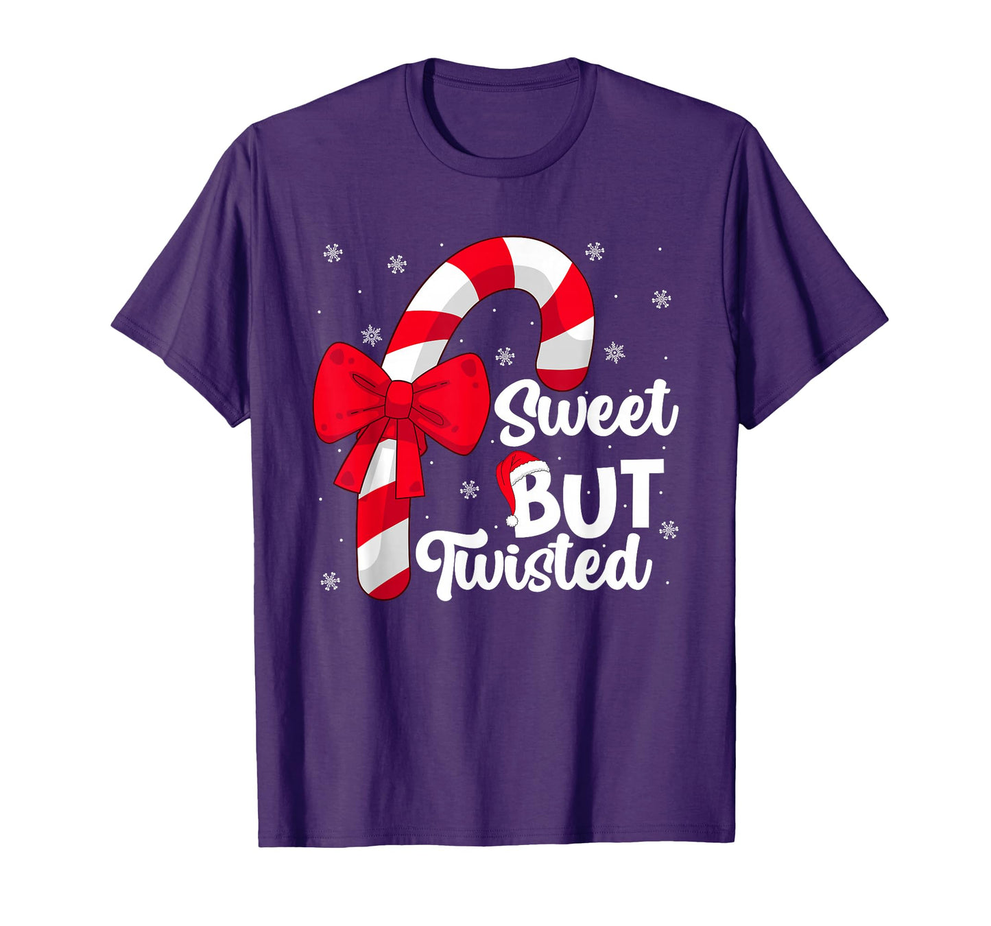 Sweet But Twisted Funny Christmas Candy Cane Lover Xmas T-Shirt