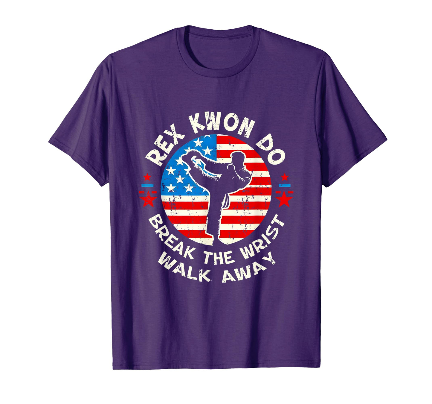 Rex Kwon Do American Flag Taekwondo Martial Art Sport T-Shirt