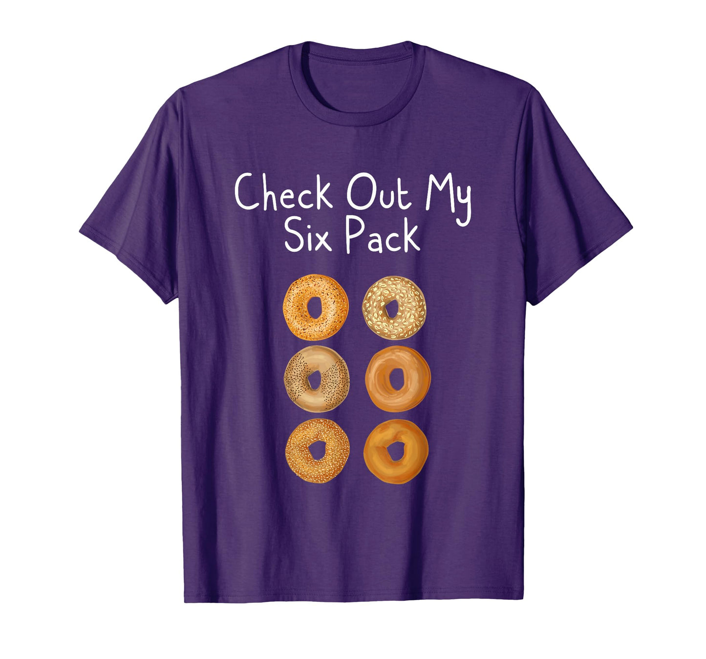 Bagel Lover Check Out My Six Pack Funny Gym Workout Shirt