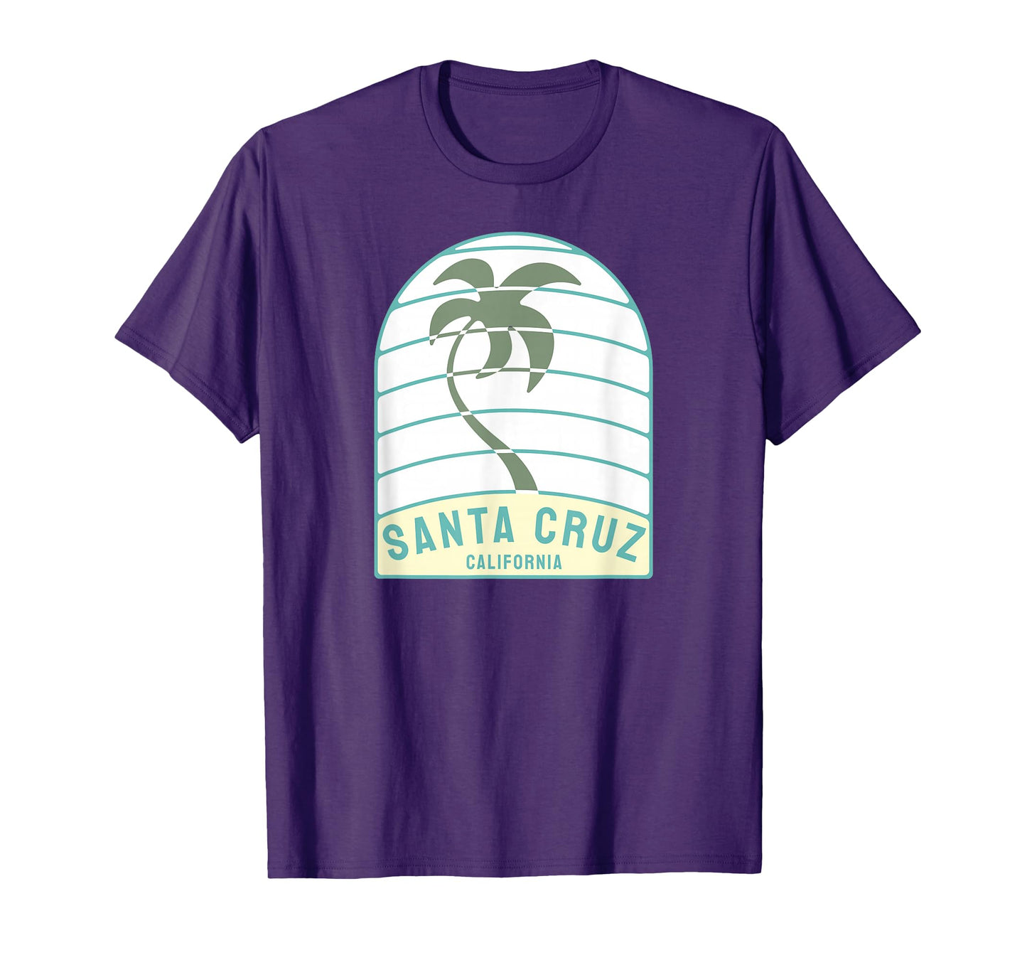 I Love Santa Cruz Beach California Palm Tree CA Vacation T-Shirt