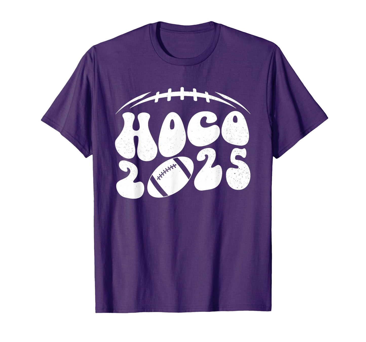Hoco 2025 Homecoming Funny Football Game Day School Reunion T-Shirt